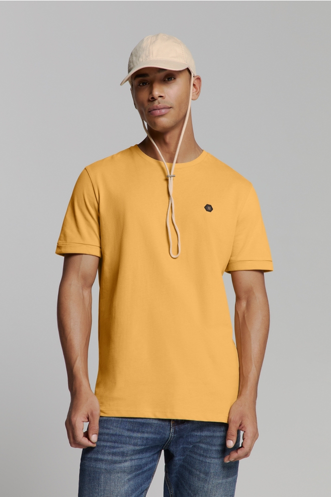 T SHIRT MET RONDE HALS 27360375 070 YELLOW